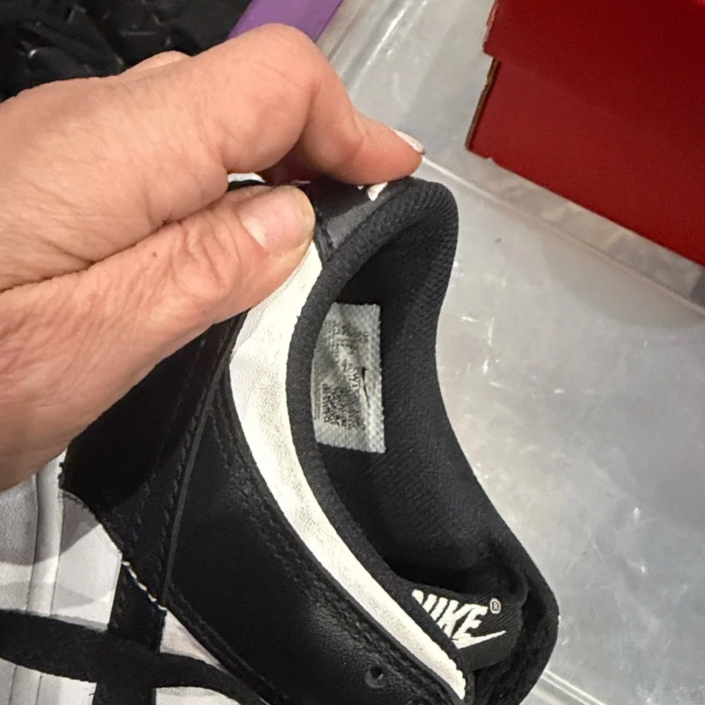 Nike Kids' Black‎ and White Mesh Sneakers